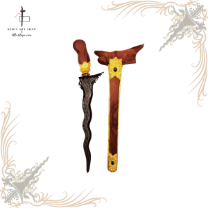 Kris Seselet 7 Luk and Pamor Wos Wutah Gold Plated